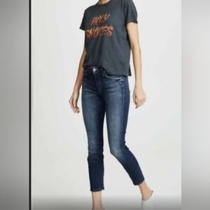 The looker crop Jean on the edge wash size 28